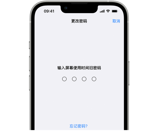 雄县iPhone屏幕维修分享iPhone屏幕使用时间密码忘记了怎么办 