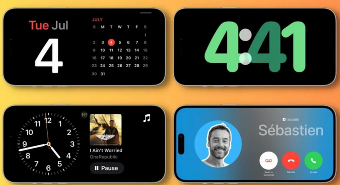 雄县苹果手机维修分享iOS17横屏充电待机显示有什么好处 
