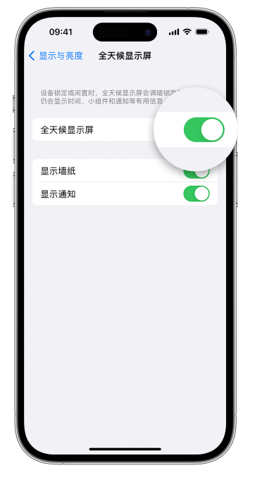 雄县苹果14维修店分享如何自定义 iPhone 14 Pro 常亮显示屏 