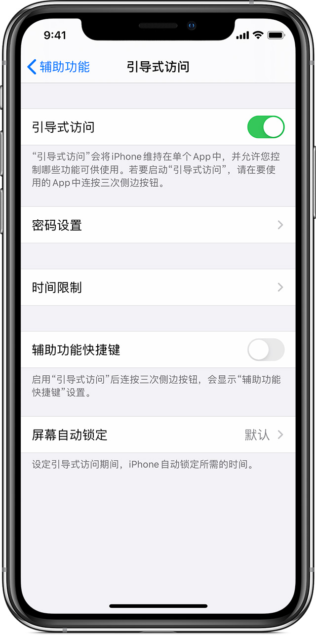 雄县苹果手机维修分享如何在 iPhone 上退出引导式访问 