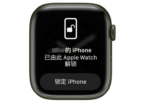 雄县苹果手机维修分享用 AppleWatch 解锁配备面容 ID 的 iPhone方法 