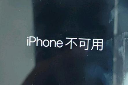 雄县苹果服务网点分享锁屏界面显示“iPhone 不可用”如何解决 